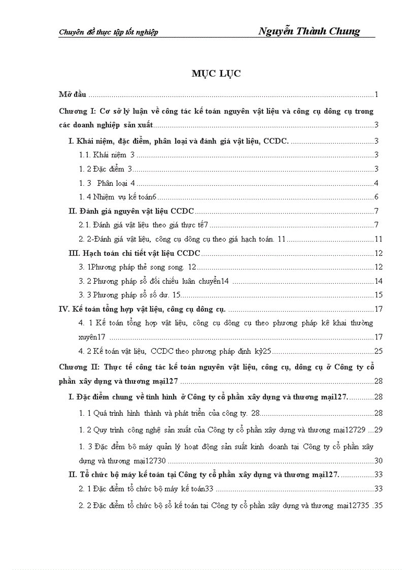 image for page Hoàn thiện công tác kế toán nguyên vật liệu và công cụ dụng cụ tại Công ty cổ phần xây dựng và thương mại127 1