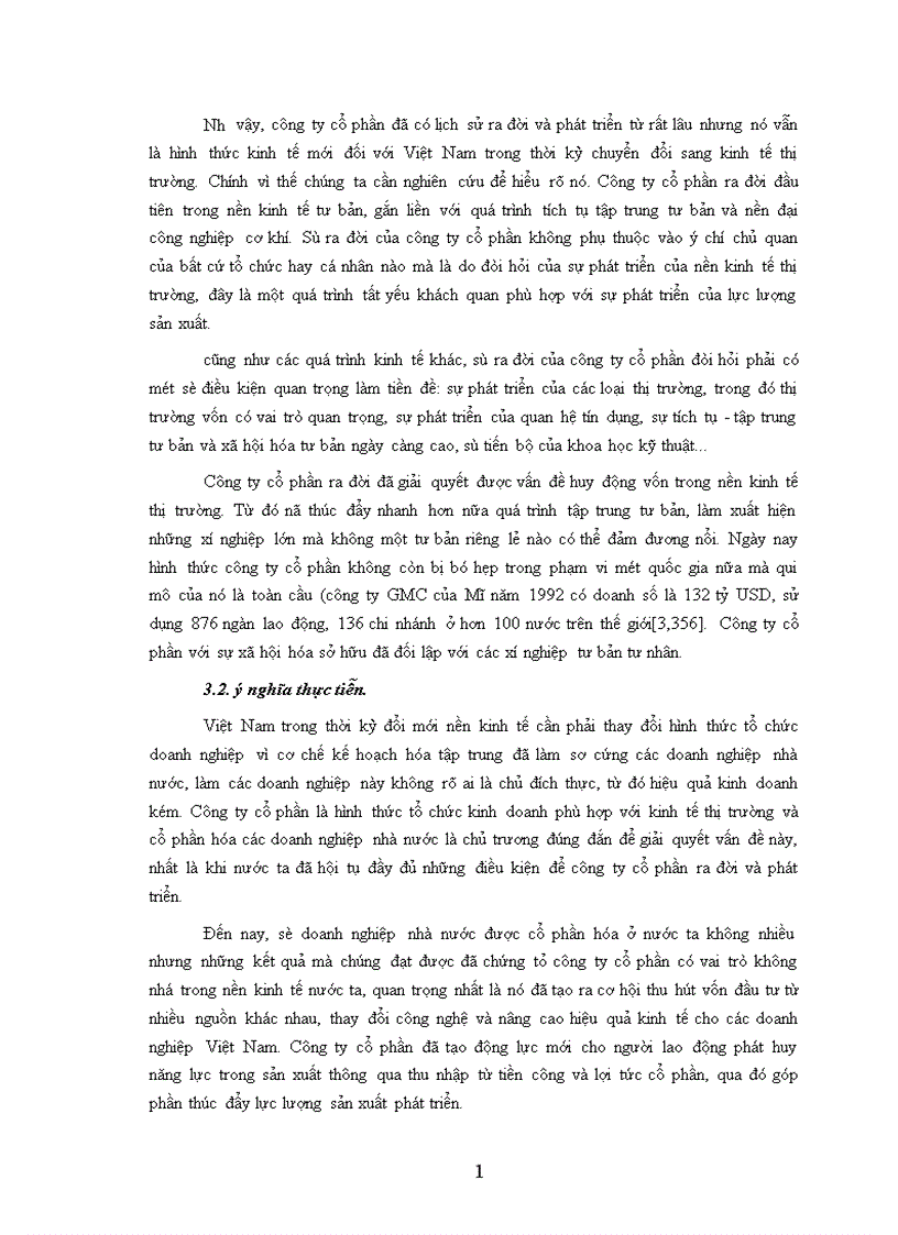 image for page Tính tất yếu khách quan của viêc hình thành công ty cổ phần