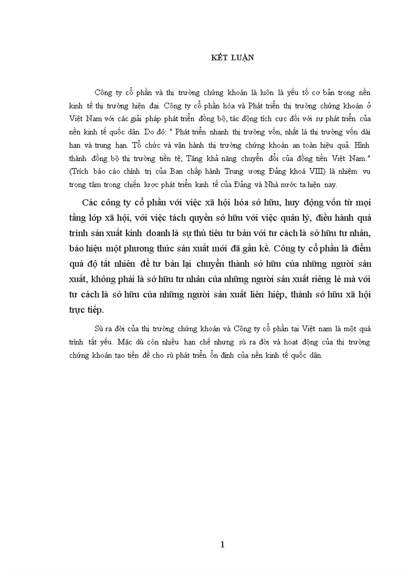 image for page Tính tất yếu khách quan của viêc hình thành công ty cổ phần