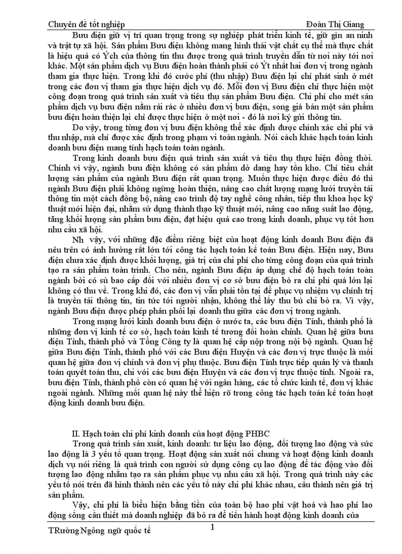 image for page Công tác hạch toán chi phí doanh thu của hoạt động phát hành báo chí tại Công ty Phát hành báo chí Trung Ương 1