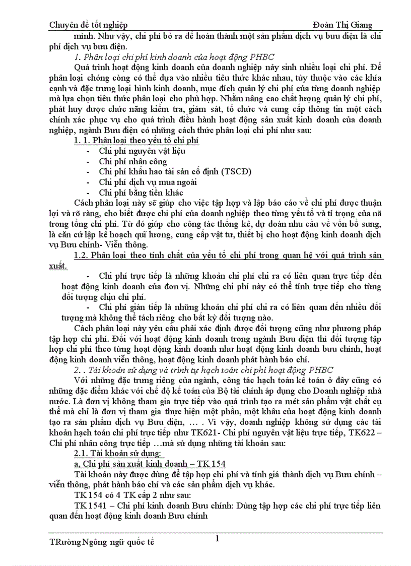 image for page Công tác hạch toán chi phí doanh thu của hoạt động phát hành báo chí tại Công ty Phát hành báo chí Trung Ương 1