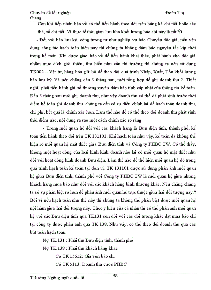 image for page Công tác hạch toán chi phí doanh thu của hoạt động phát hành báo chí tại Công ty Phát hành báo chí Trung Ương 1
