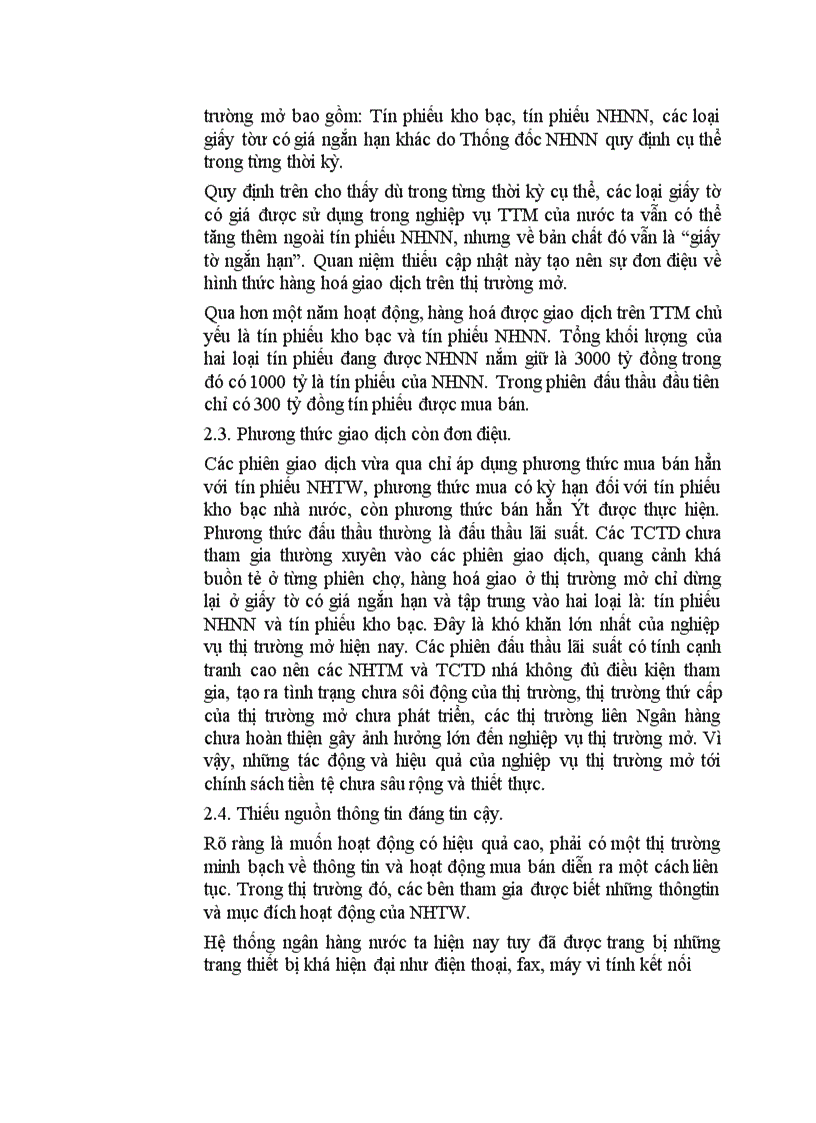 image for page Lý thuyết chung về thị trường mở