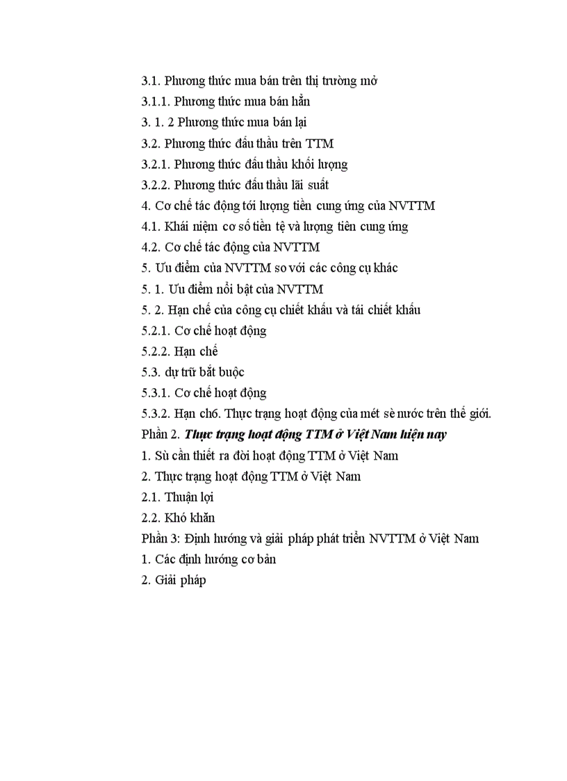 image for page Lý thuyết chung về thị trường mở