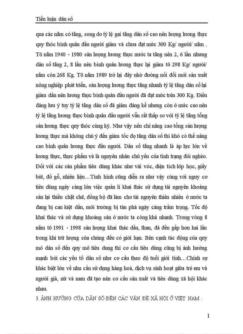 image for page Hãy nêu và phân tích ảnh hưởng của sự phát triển dân số đến kinh tế xã hội ở Việt Nam
