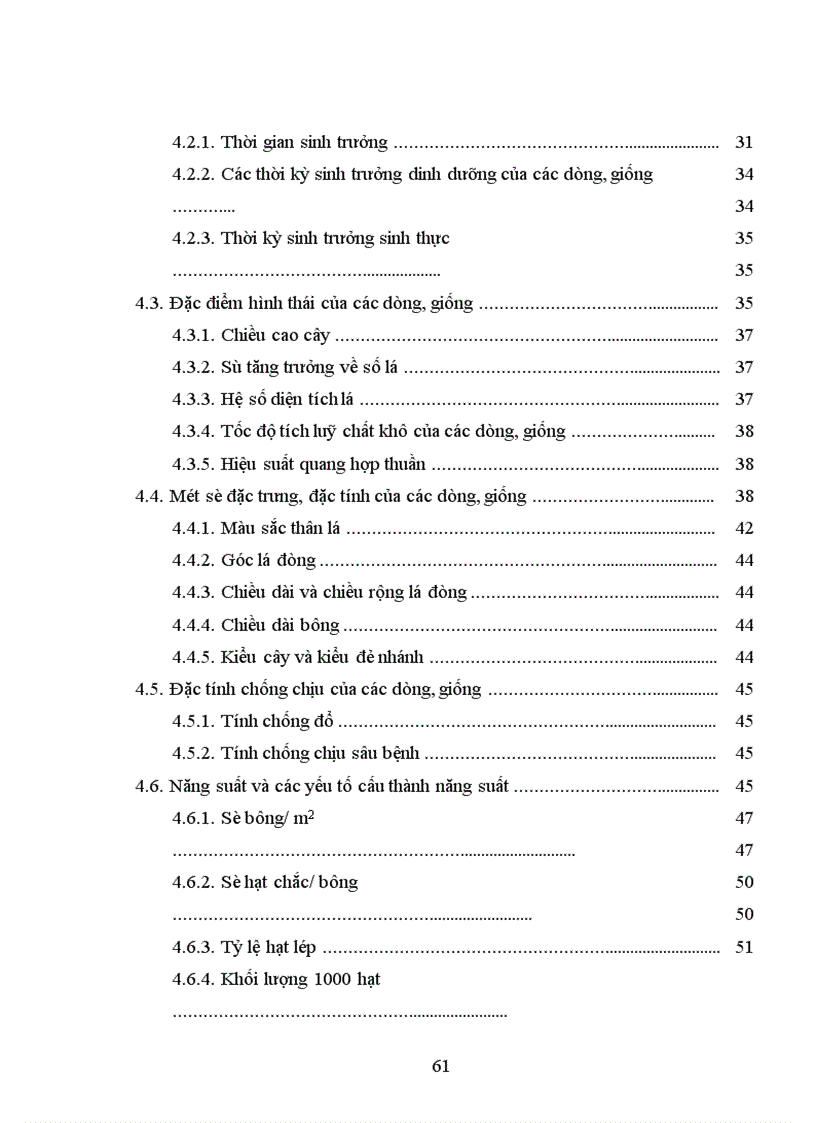 image for page Đánh giá năng suất và khả năng chống chịu sâu bệnh của các dòng triển vọng trong tập đoàn quan sát vụ mùa năm 2002 tại Thanh Trì Hà Nội