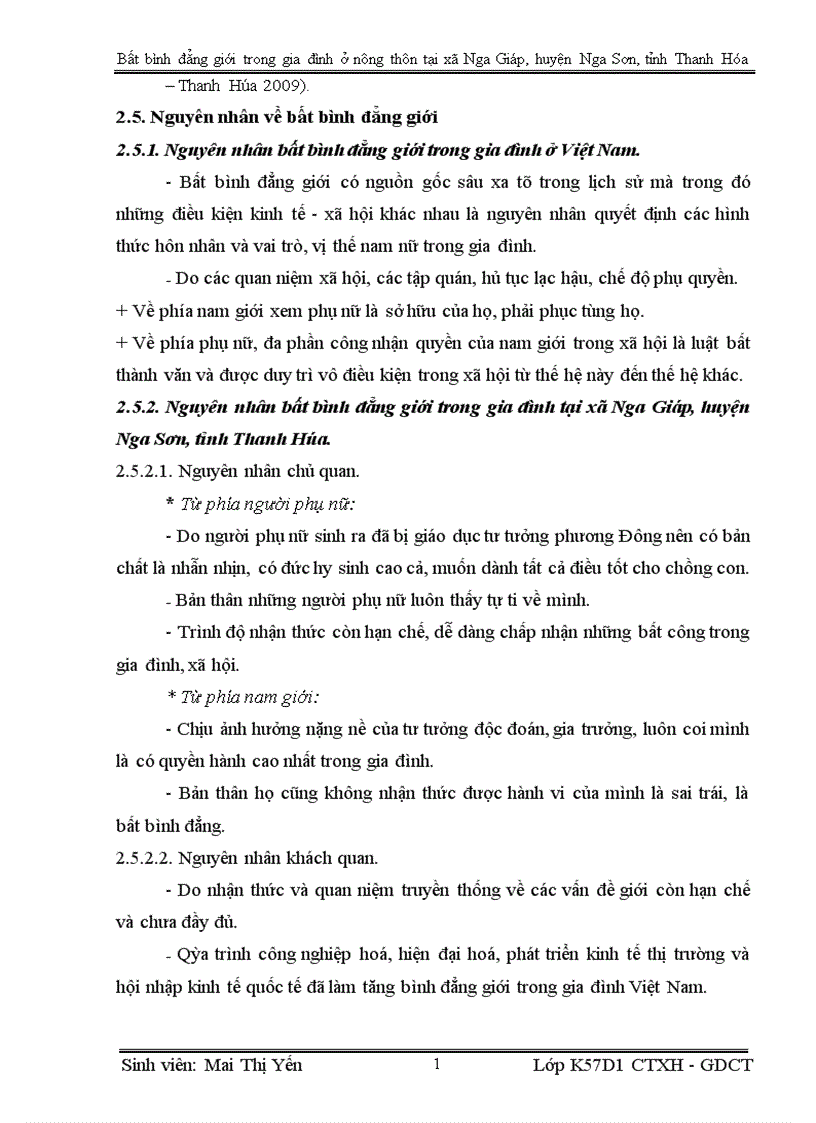 image for page Bất bình đẳng giới trong gia đình ở nông thôn tại xã Nga Giáp huyện Nga Sơn tỉnh Thanh Hóa hiện nay