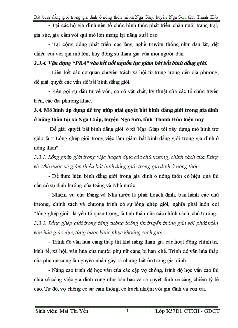 image for page Bất bình đẳng giới trong gia đình ở nông thôn tại xã Nga Giáp huyện Nga Sơn tỉnh Thanh Hóa hiện nay