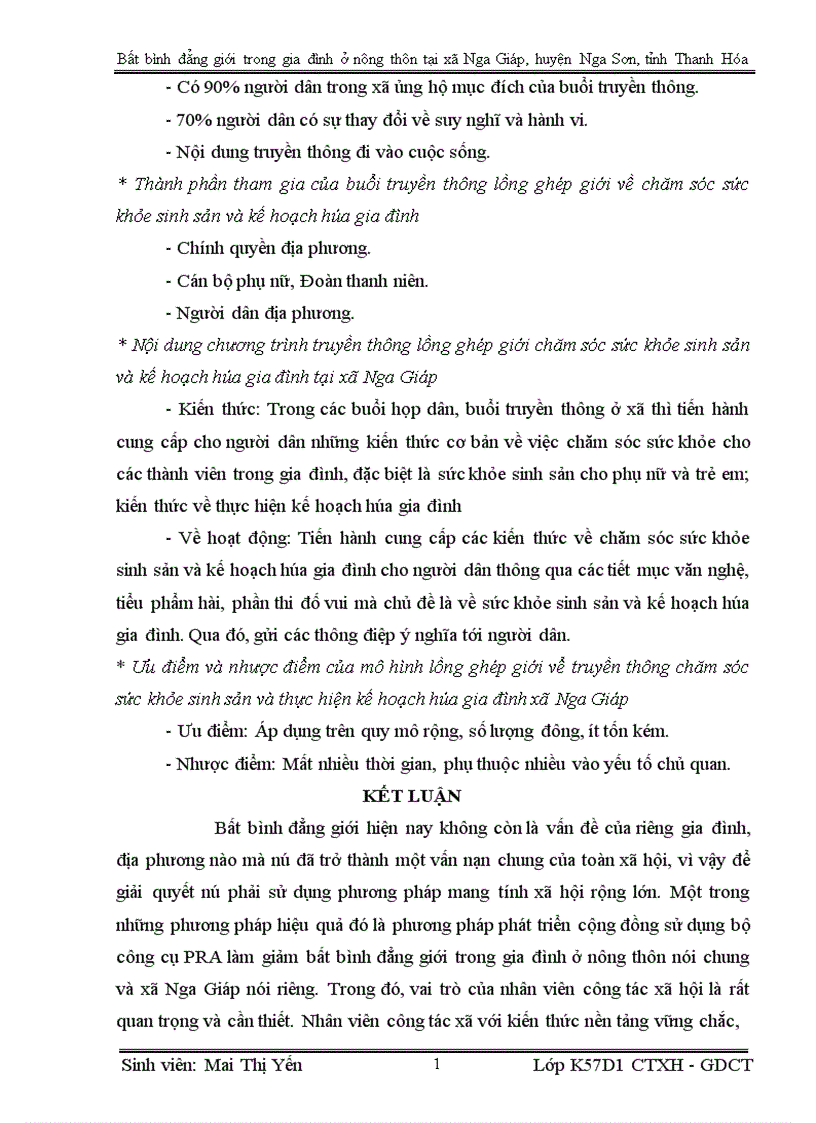 image for page Bất bình đẳng giới trong gia đình ở nông thôn tại xã Nga Giáp huyện Nga Sơn tỉnh Thanh Hóa hiện nay