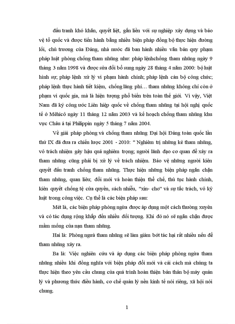 image for page Các biện pháp phòng chống về tham nhũng và vấn đề tụt hậu xa hơn về kinh tế