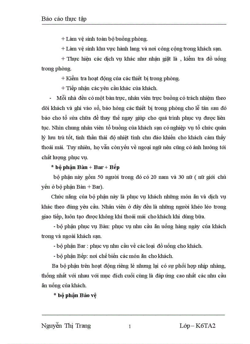 image for page Báo cáo thực tập về khách sạn Hữu Nghị