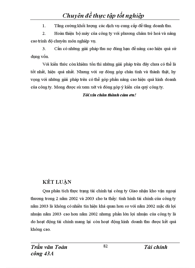 image for page Phân tích thực trạng tài chính của công ty giao nhận kho vận ngoại thương Vietrans