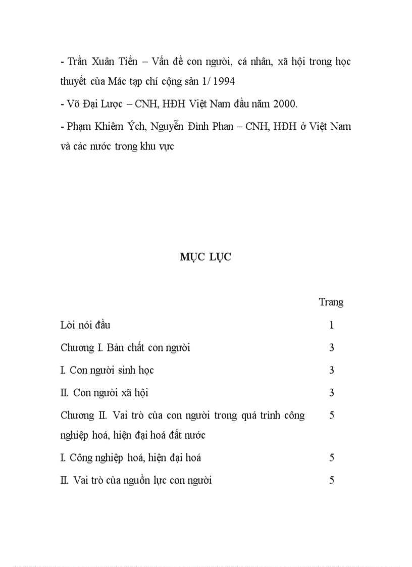 image for page Vai trò của con người trong quá trình công nghiệp hoá hiện đại hoá đất nước
