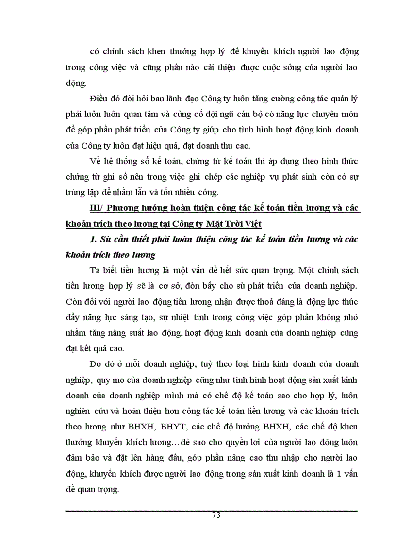 image for page Công tác tổ chức kế toán tiền lương và các khoản trích nộp theo lương tại Công ty Mặt Trời Việt 1