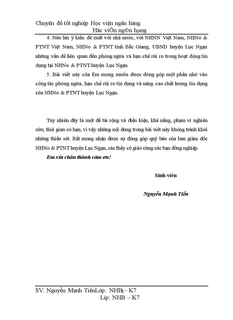 image for page Giải pháp phòng ngừa và hạn chế rủi ro tín dụng trong hoạt động kinh doanh tại NHNN PTNT huyện Lục Ngạn Bắc Giang