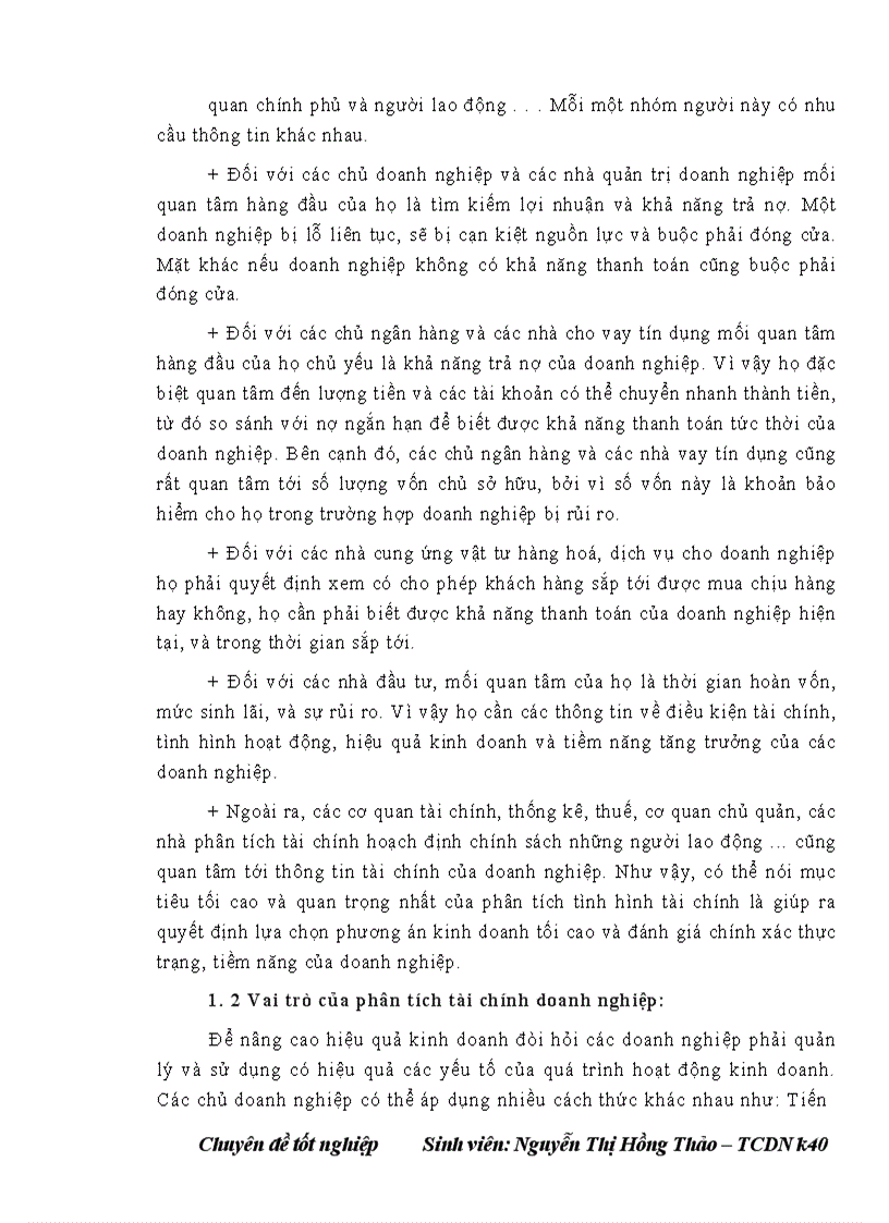 image for page Phân tích tài chính của Công ty TNHH xây dựng Hoàng Sơn thông qua báo cáo tài chính