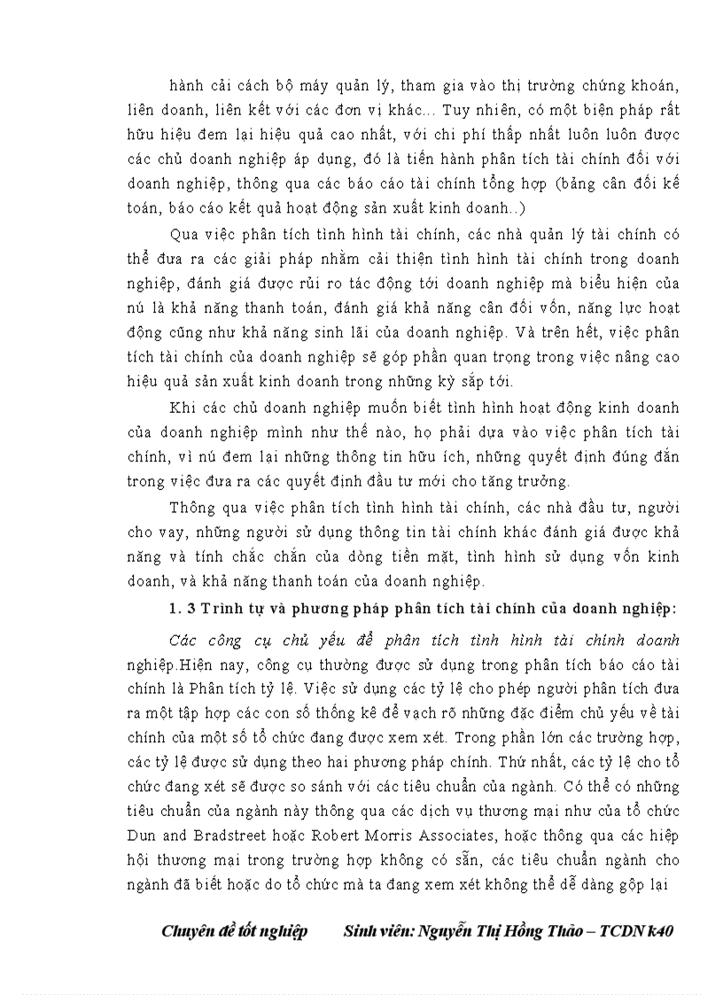 image for page Phân tích tài chính của Công ty TNHH xây dựng Hoàng Sơn thông qua báo cáo tài chính