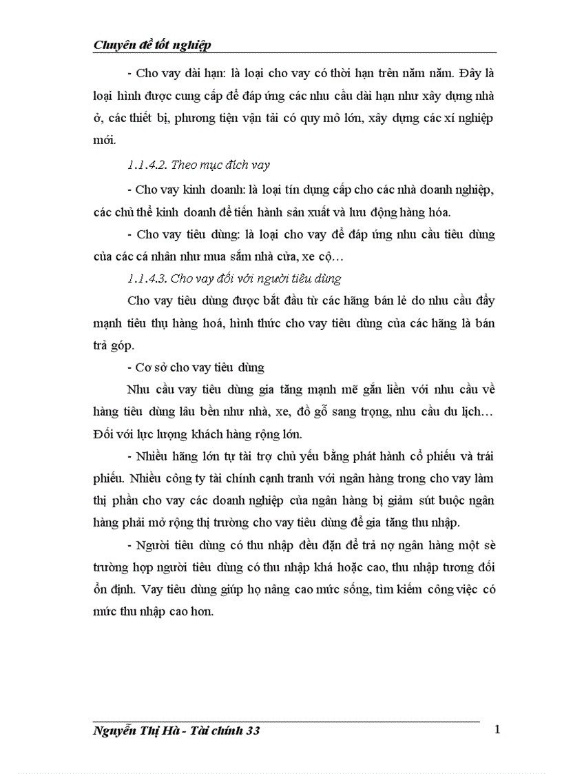 image for page Những vấn đề chung về cho vay tiêu dùng của Ngân hàng Thương mại Cổ phần Kỹ Thương