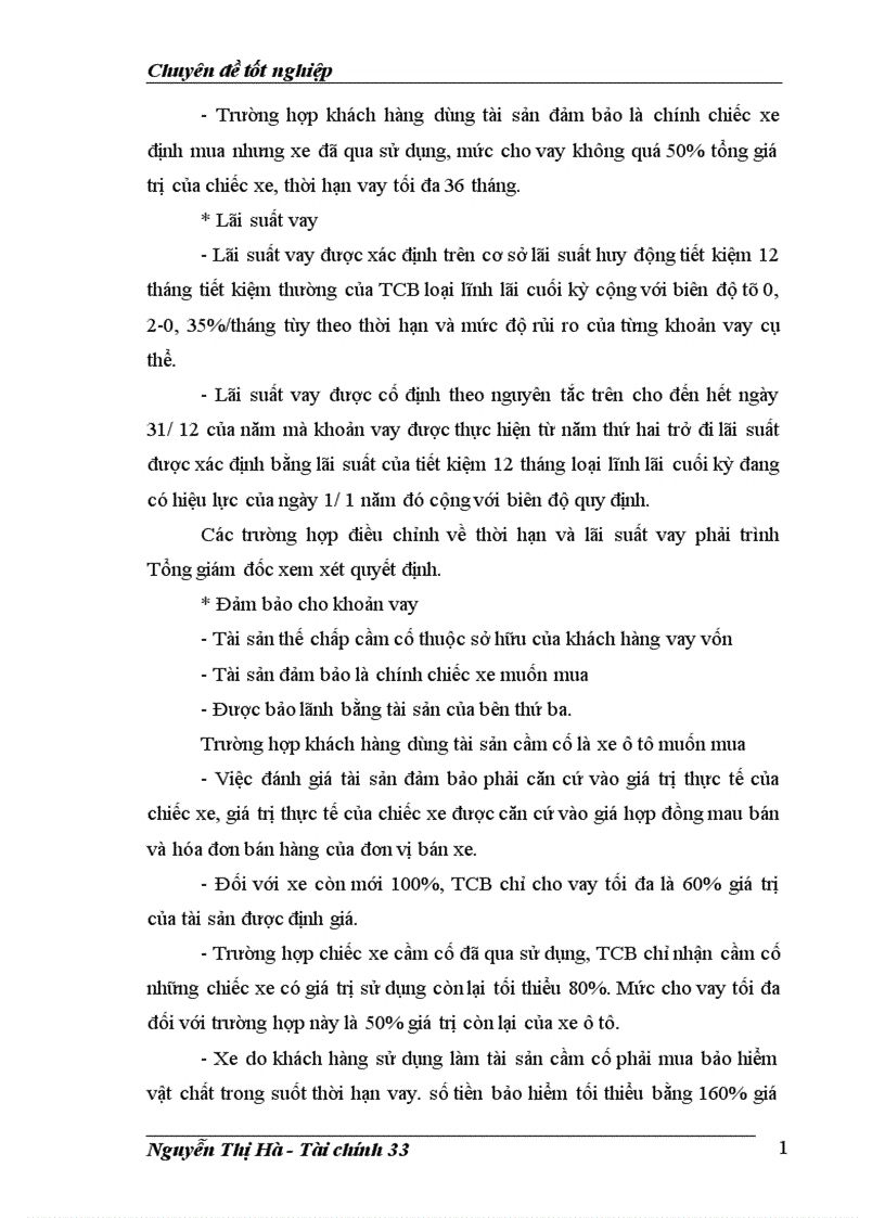 image for page Những vấn đề chung về cho vay tiêu dùng của Ngân hàng Thương mại Cổ phần Kỹ Thương