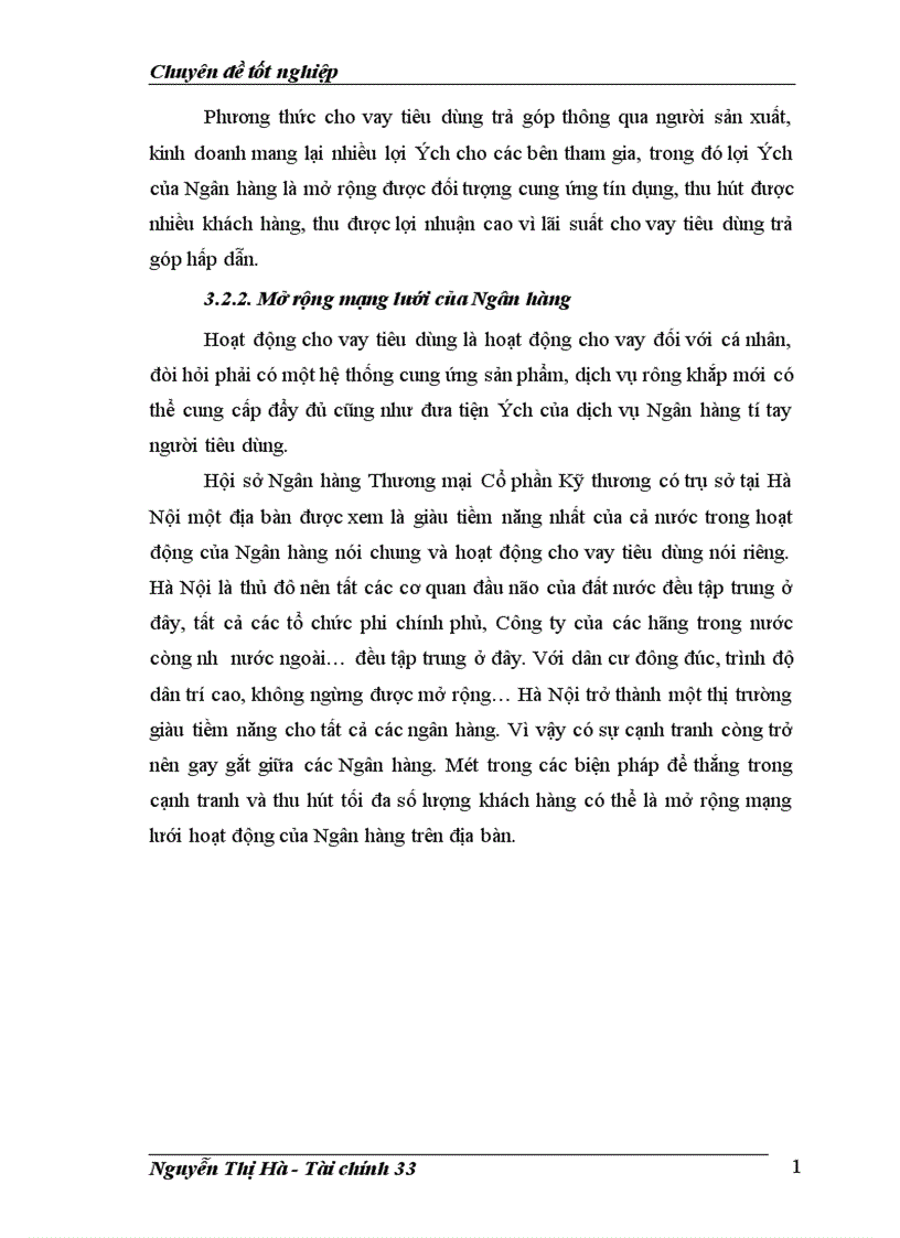 image for page Những vấn đề chung về cho vay tiêu dùng của Ngân hàng Thương mại Cổ phần Kỹ Thương