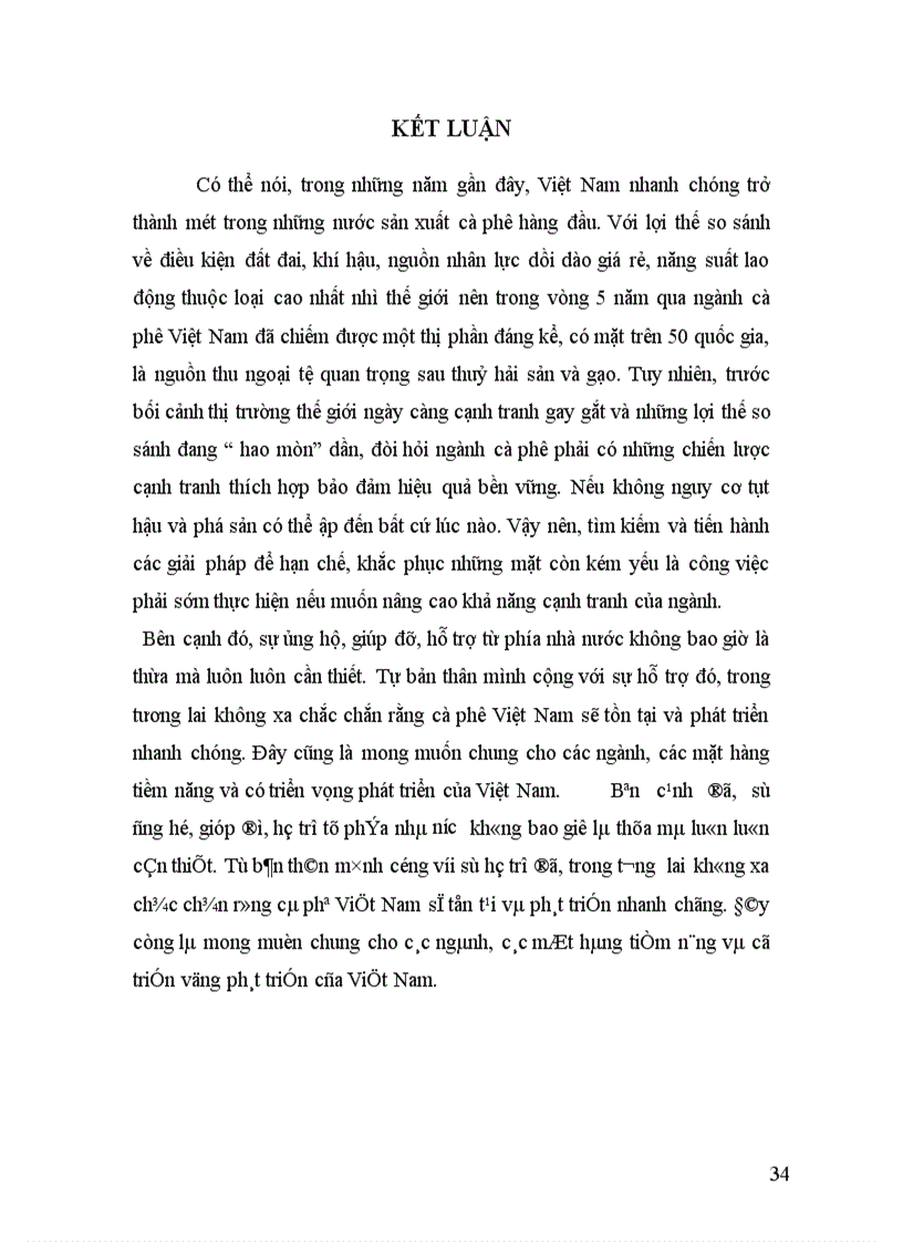 image for page Giải pháp để nâng cao khả năng cạnh tranh của ngành cà phê Việt Nam