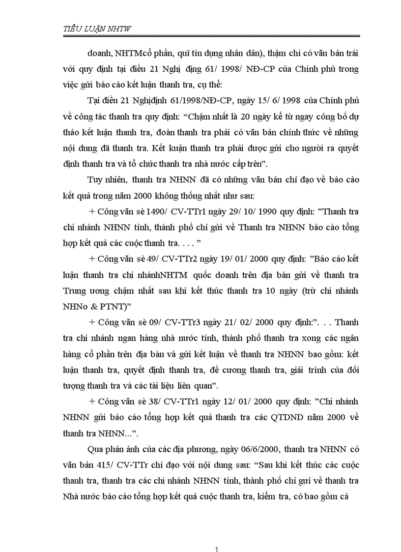 image for page Bàn về vấn đề nâng cao chất lượng hoạt động thanh tra tại chỗ của Thanh tra Ngân hàng Nhà nước Việt Nam với các tổ chức tín dụng 1