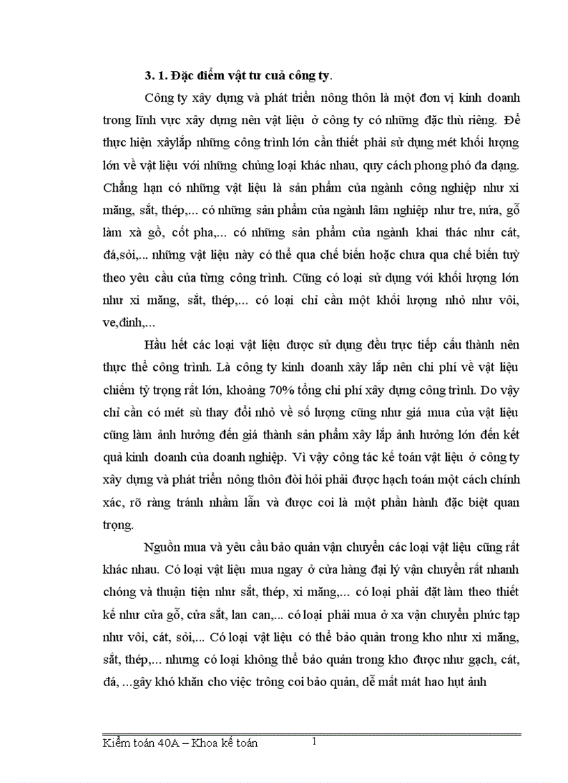 image for page Tổ chức hạch toán vật tư ở công ty xây dựng và phát triển nông thôn 1