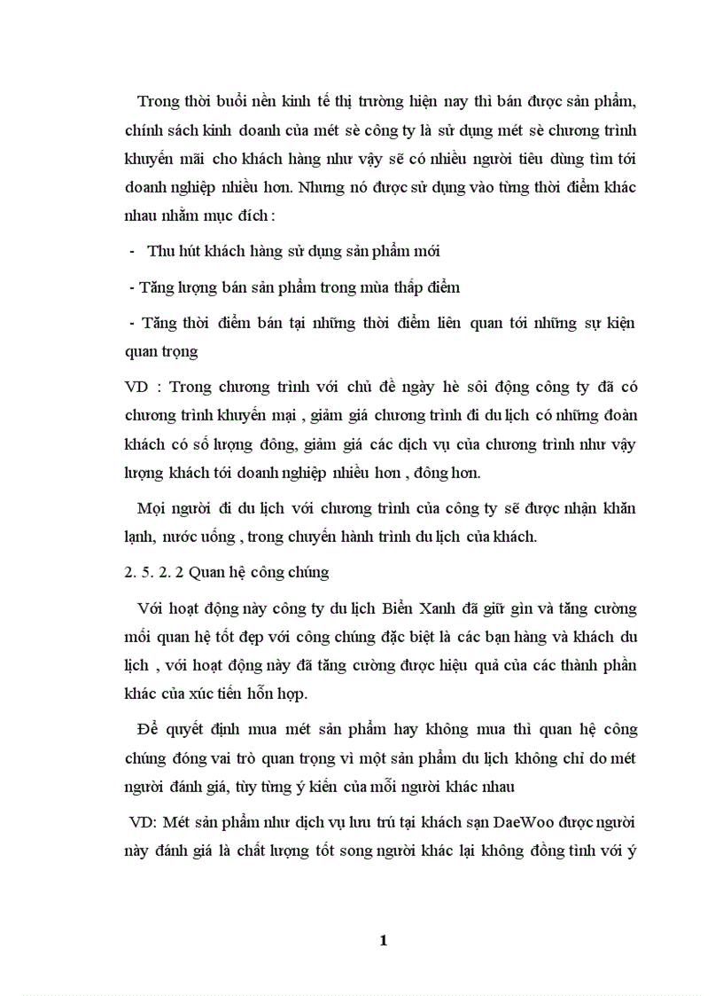 image for page thực trạng hoạt động kinh doanh lữ hành của công ty tnhh du lịch dịch vụ biển xanh