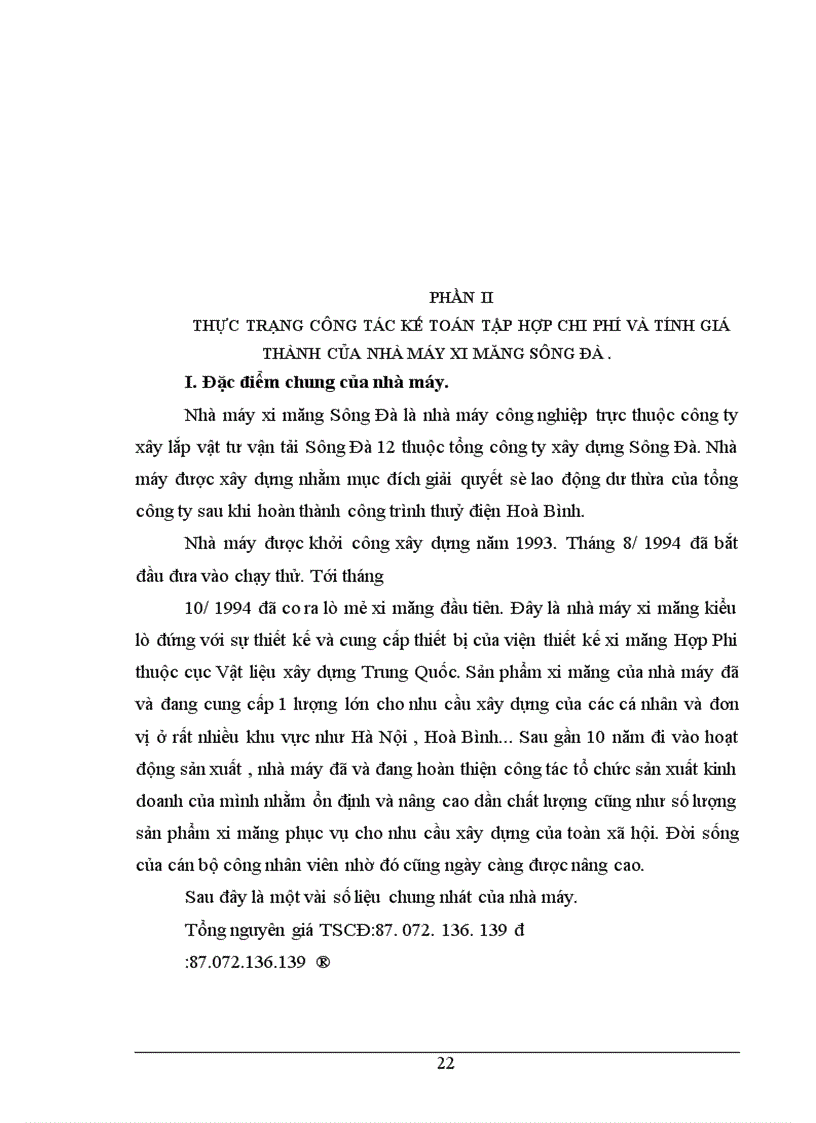image for page tình hình thực tế về công tác kế toán tập hợp chi phí sản xuất và tình giá thành sản phẩm ở Nhà máy xi măng Sông Đà thuộc công ty xây lắp vật tư vận tải Sông Đà 12 1