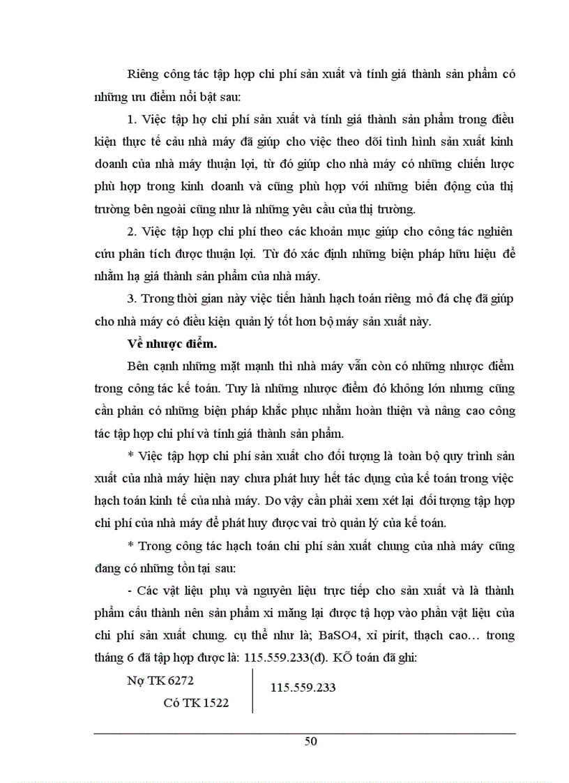 image for page tình hình thực tế về công tác kế toán tập hợp chi phí sản xuất và tình giá thành sản phẩm ở Nhà máy xi măng Sông Đà thuộc công ty xây lắp vật tư vận tải Sông Đà 12 1