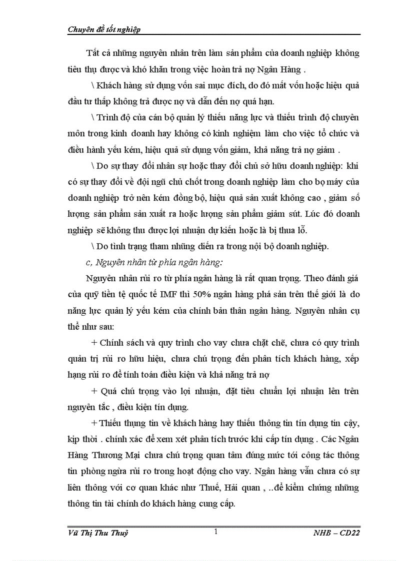 image for page Một số giải pháp phòng ngừa và hạn chế rủi ro tín dụng tại NHNO PTNT chi nhánh Hà Thành