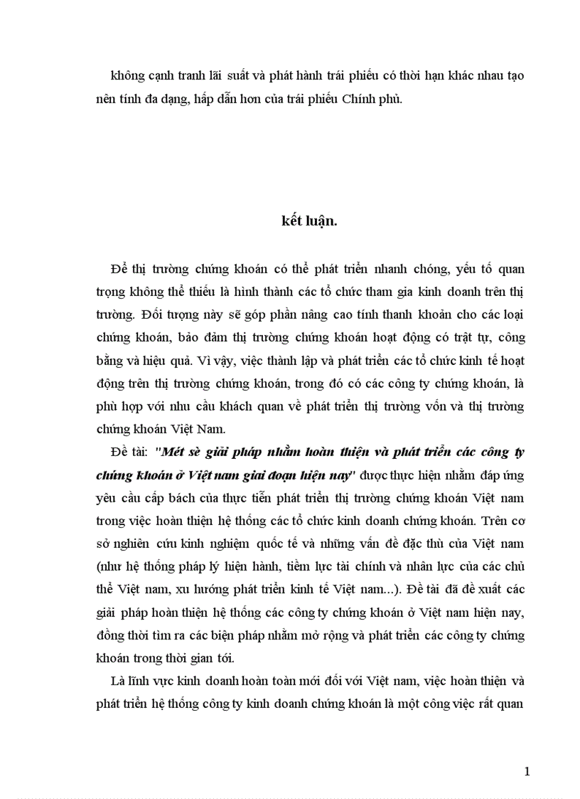 image for page Một số giải pháp nhằm hoàn thiện và phát triển các công ty chứng khoán ở Việt Nam giai đoạn hiện nay