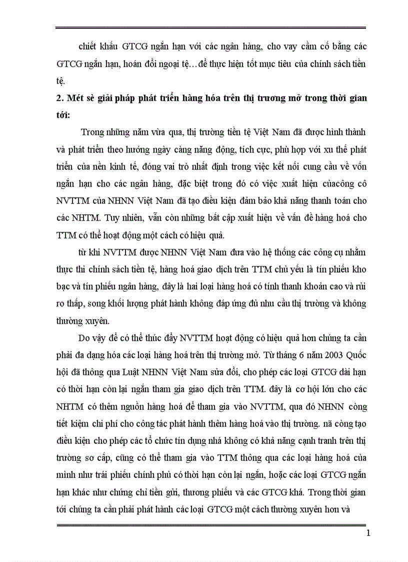 image for page Nghiệp vụ thị trường mở thực trạng và một số giải pháp phát triển tại Việt Nam