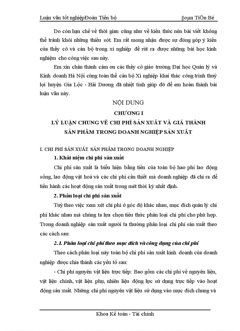 image for page Một số giải pháp nhằm giảm chi phí sản xuất để hạ giá thành sản phẩm của Xí nghiệp khai thác công trình thuỷ lợi huyện Gia Lộc Hải Dương 1