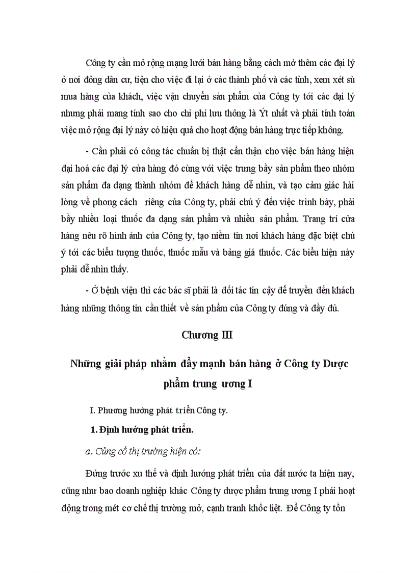 image for page Phân tích thực trạng hoạt động bán hàng ở Công ty Dược Phẩm Trung Ương I
