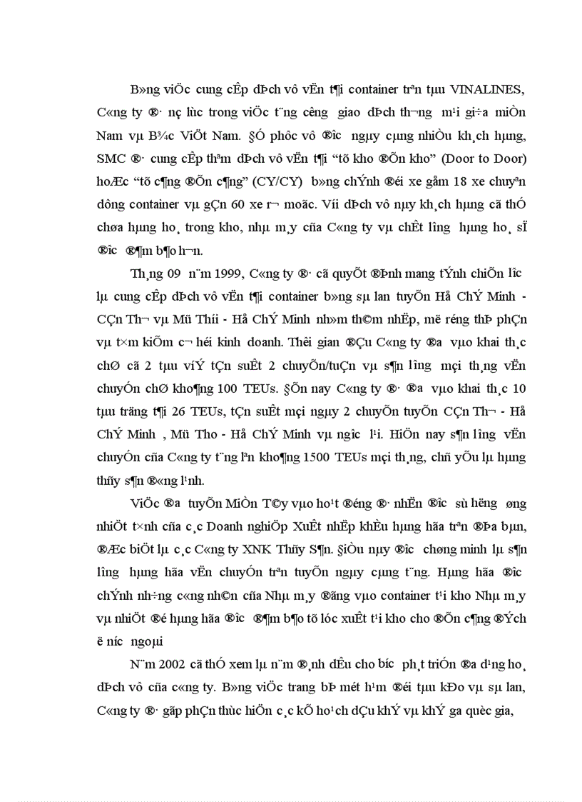 image for page Giải pháp nâng cao năng lực khai thác container của chi nhánh Miền Bắc 1