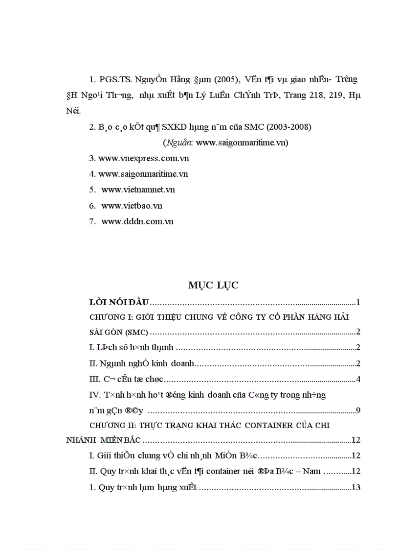 image for page Giải pháp nâng cao năng lực khai thác container của chi nhánh Miền Bắc 1