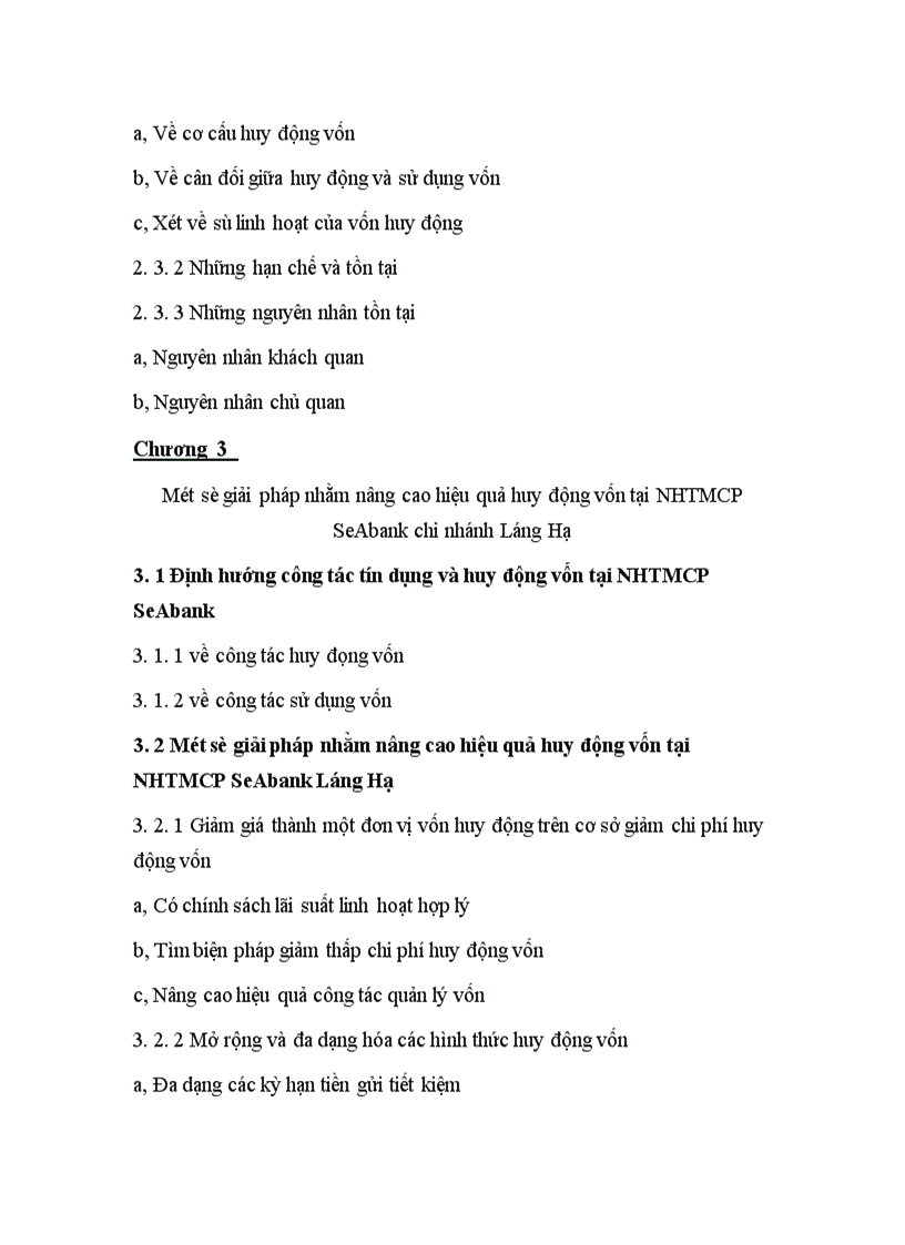 image for page Một số giải pháp nâng nhằm cao hiệu quả huy động vốn tại NHTMCP SeAbank chi nhánh Láng Hạ 1