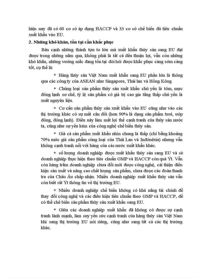 image for page Những giải pháp đẩy mạnh xuất khẩu mặt hàng thủy sản của Việt Nam sang thị trường EU trong những năm tới