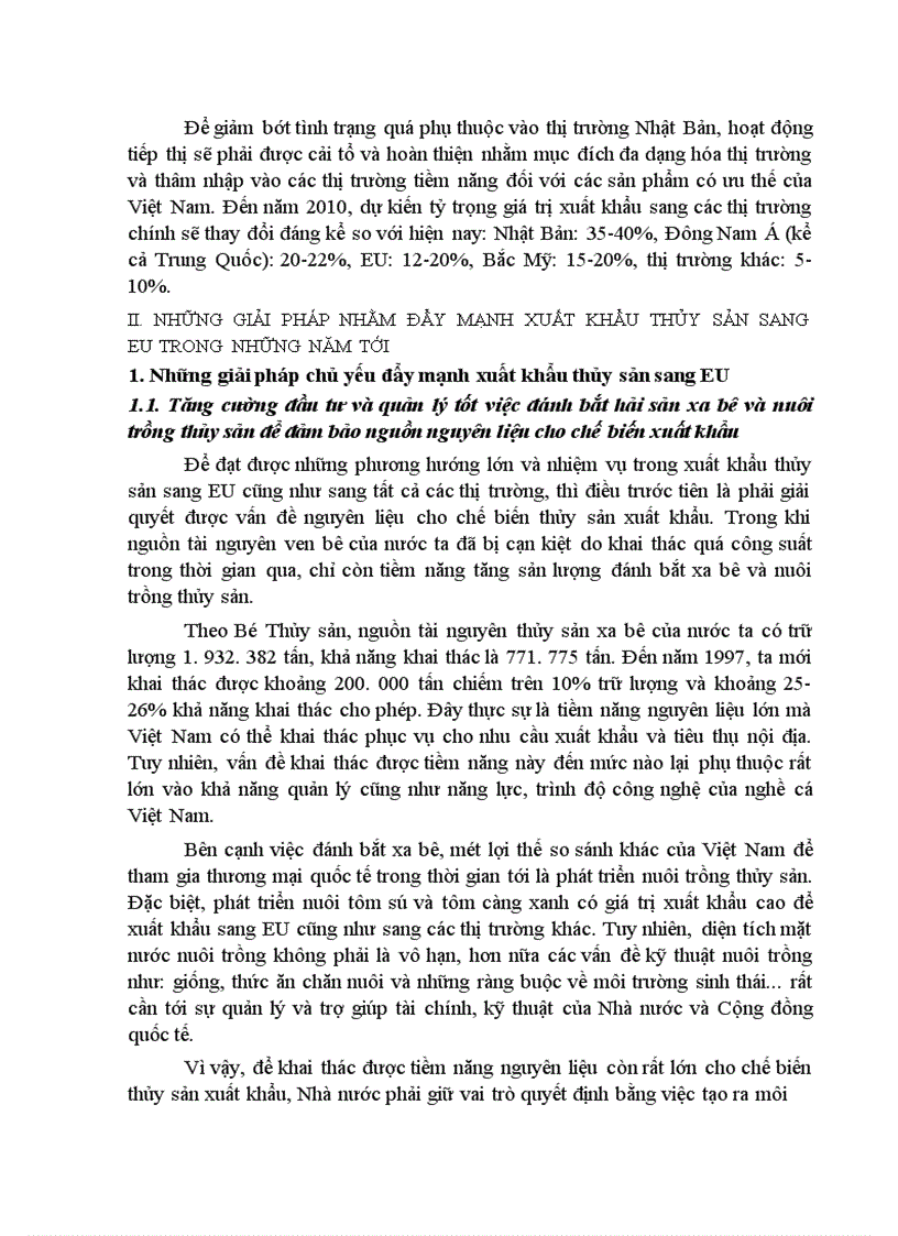 image for page Những giải pháp đẩy mạnh xuất khẩu mặt hàng thủy sản của Việt Nam sang thị trường EU trong những năm tới