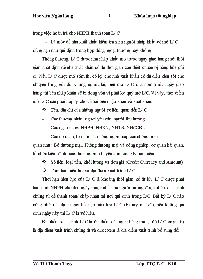 image for page Nâng cao hiệu quả thanh toán tín dụng chứng từ tại Ngân hàng nông nghiệp và phát triển nông thôn Việt Nam chi nhánh Hà Thành