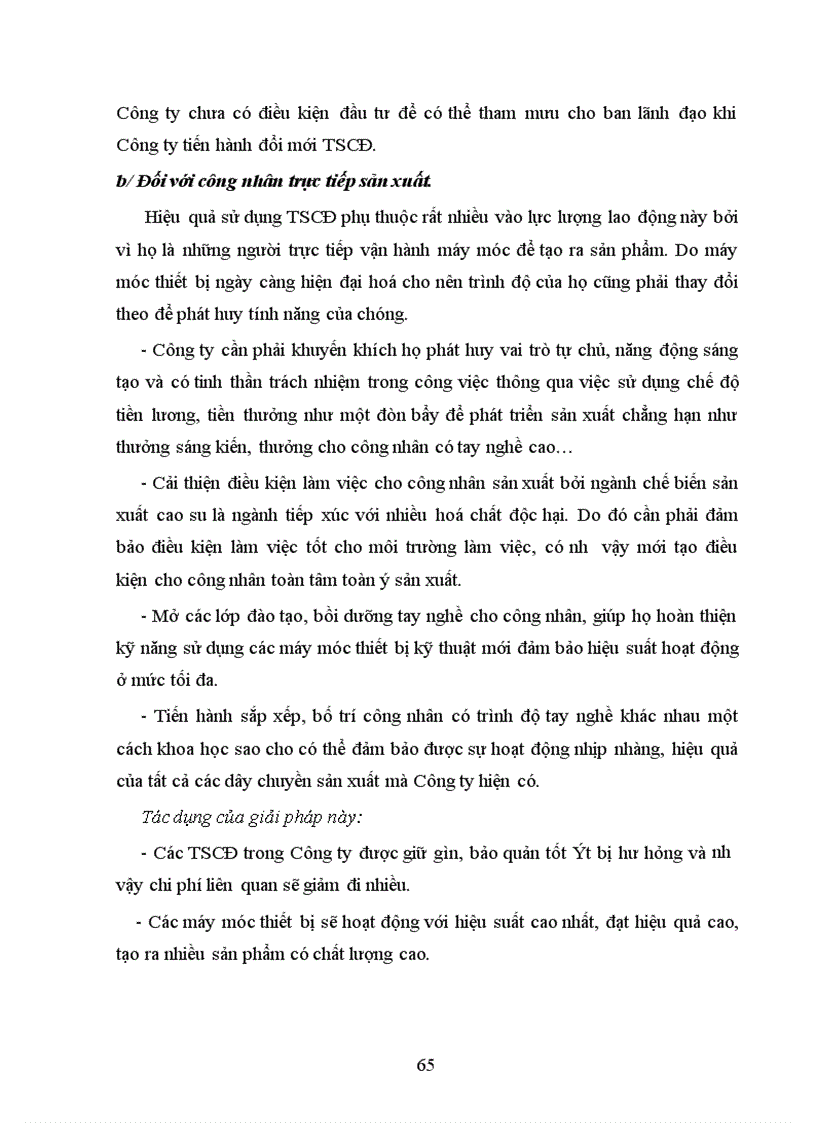image for page Giải pháp nâng cao hiệu quả sử dụng TSCĐ tại Công ty Cao su Sao Vàng Hà Nội