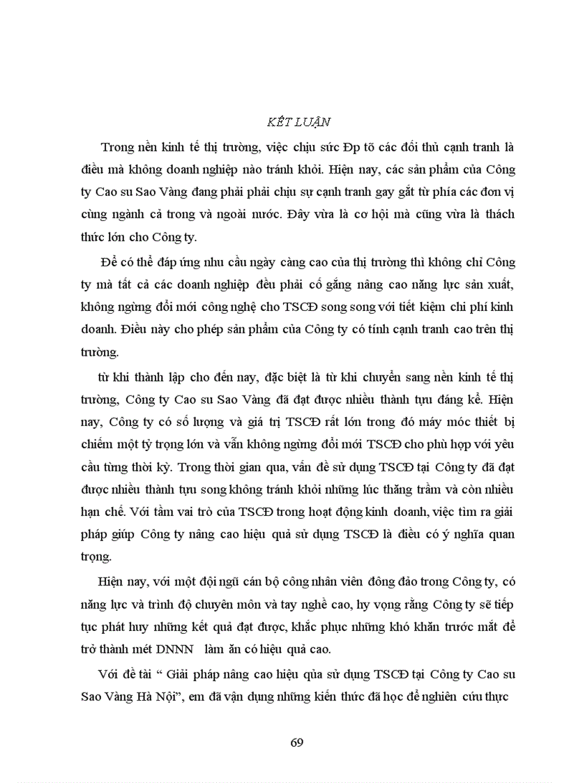 image for page Giải pháp nâng cao hiệu quả sử dụng TSCĐ tại Công ty Cao su Sao Vàng Hà Nội