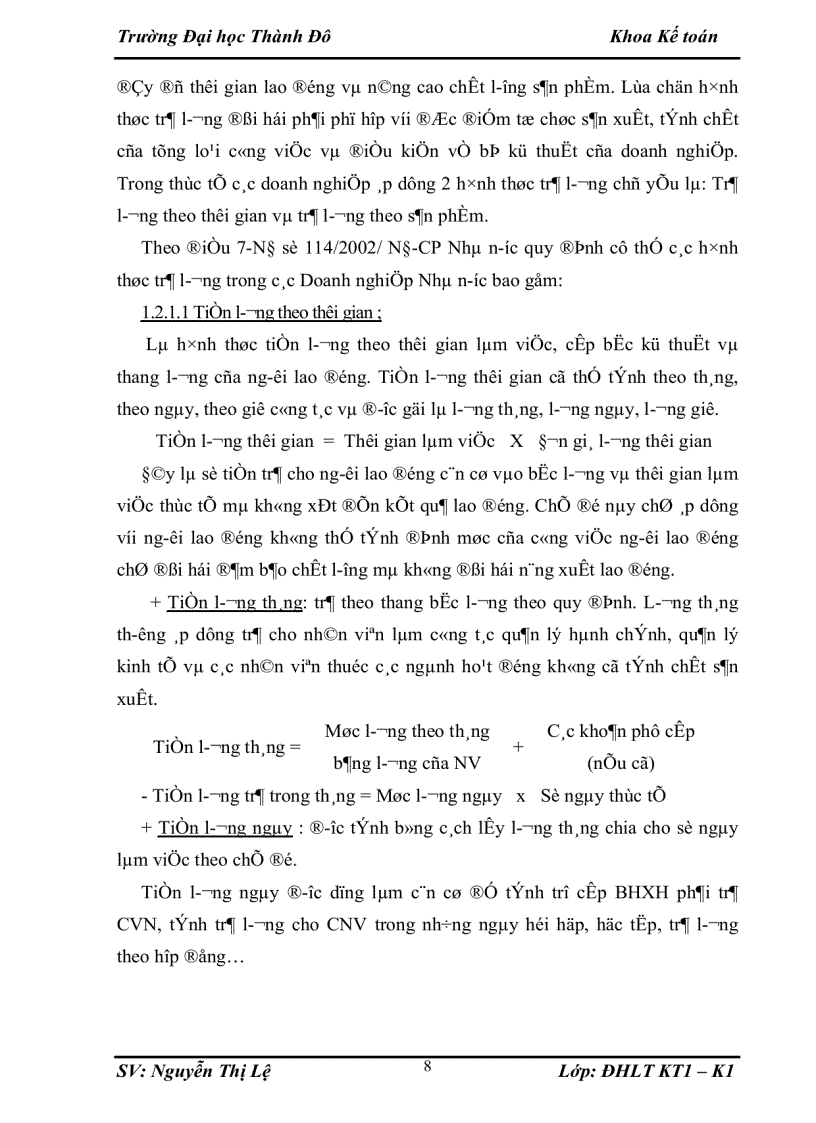 image for page Kế toán tiền lương và các khoản trích theo lương tại Công ty TNHH khang trang