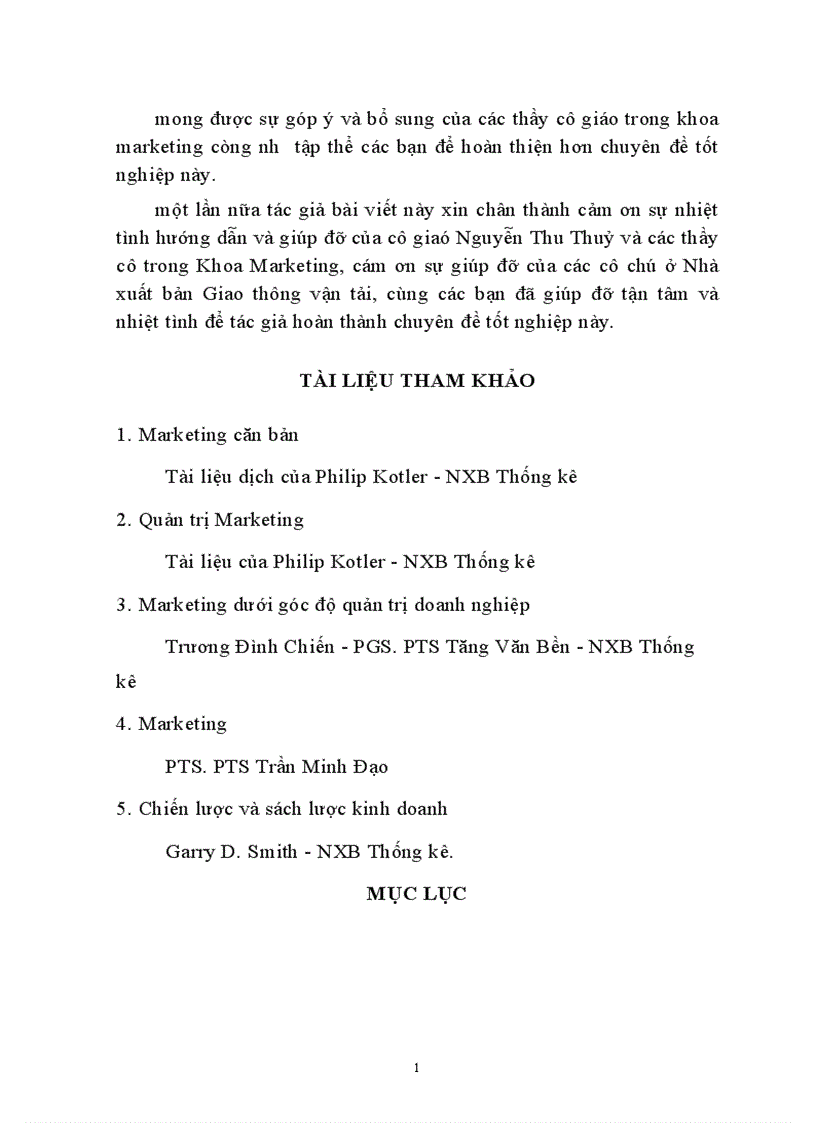 image for page Một số giải pháp marketing nhằm nâng cao hiệu quả sản xuất kinh doanh của Nhà xuất bản Giao thông vận tải 1