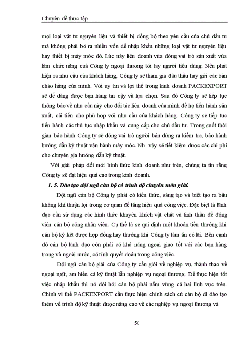 image for page Một số biện pháp đẩy mạnh hoạt động nhập khẩu của Công ty xuất nhập khẩu và kỹ thuật bao bì Packexport