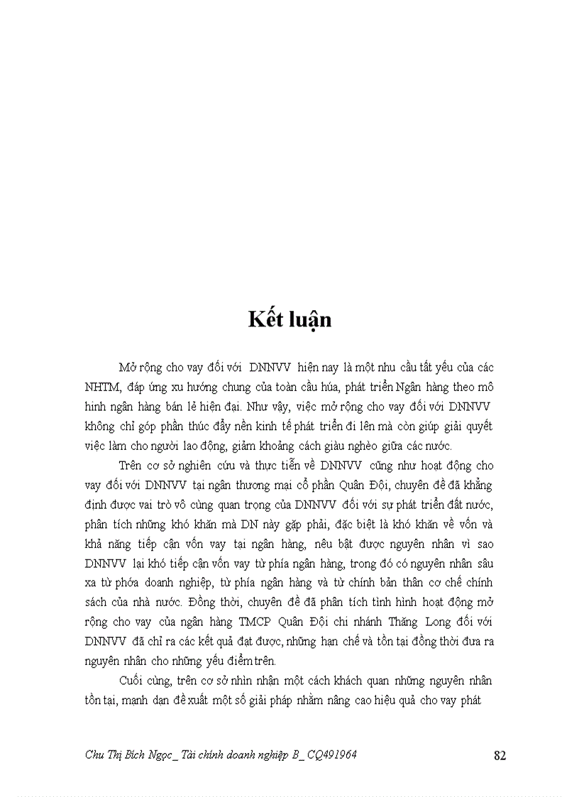 image for page Giải pháp mở rộng hoạt động cho vay đối với doanh nghiệp nhỏ và vừa tại ngân hàng Quân Đội chi nhánh Thăng Long