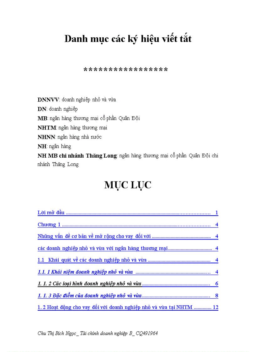 image for page Giải pháp mở rộng hoạt động cho vay đối với doanh nghiệp nhỏ và vừa tại ngân hàng Quân Đội chi nhánh Thăng Long