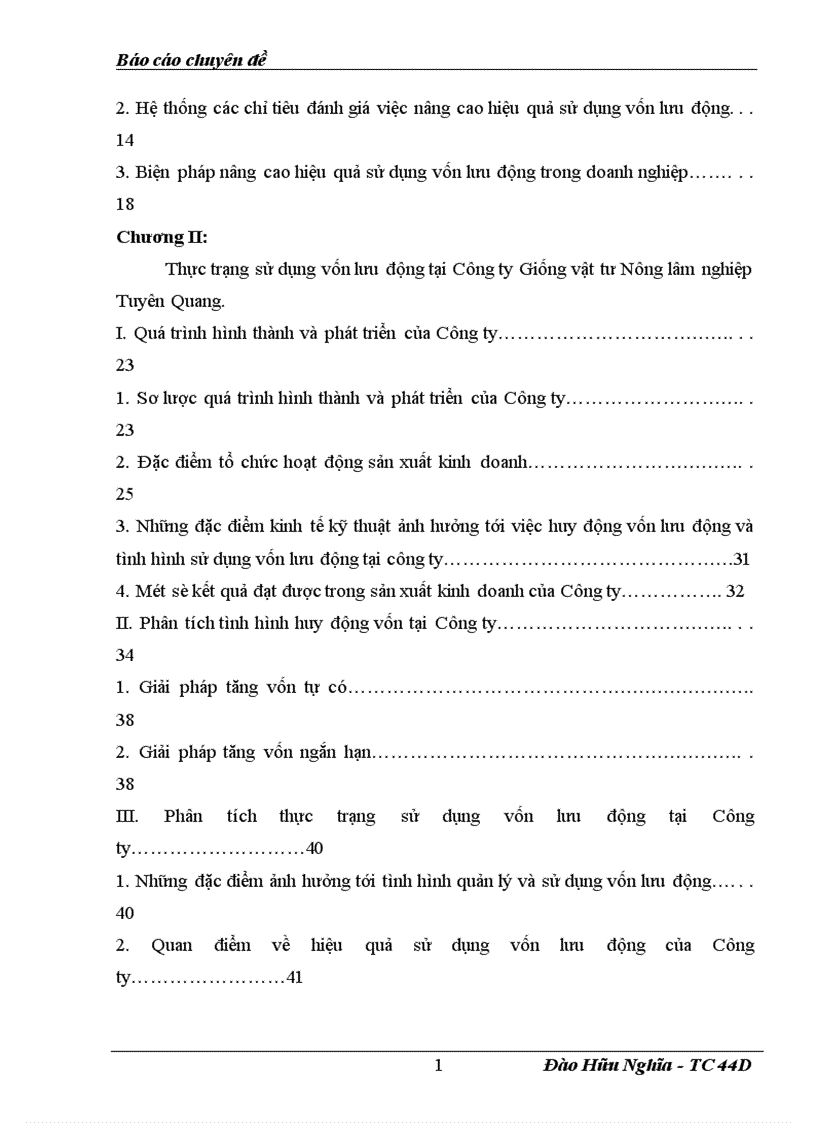 image for page Vốn lưu động và các biện pháp nâng cao hiệu quả sử dụng vốn lưu động tại Công ty Giống vật tư Nông lâm nghiệp Tuyên Quang