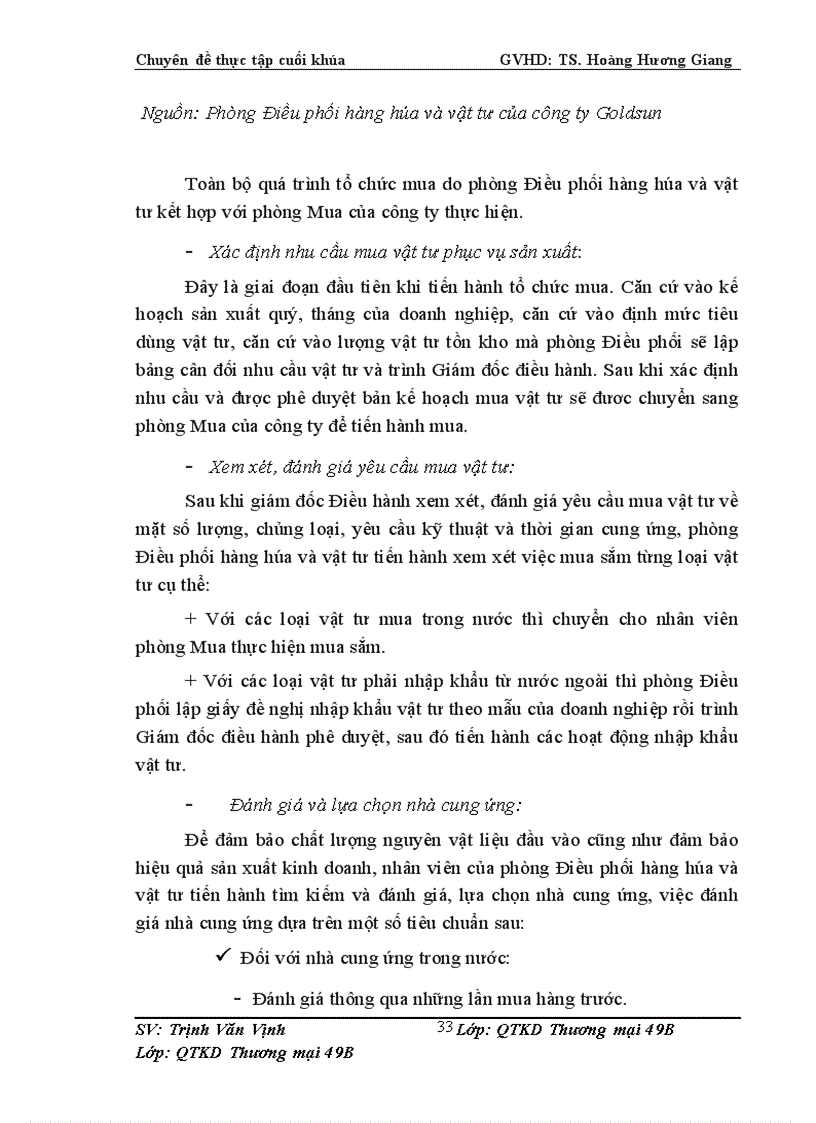 image for page Đảm bảo vật tư cho sản xuất ở Công ty cổ phần In và bao bì Goldsun